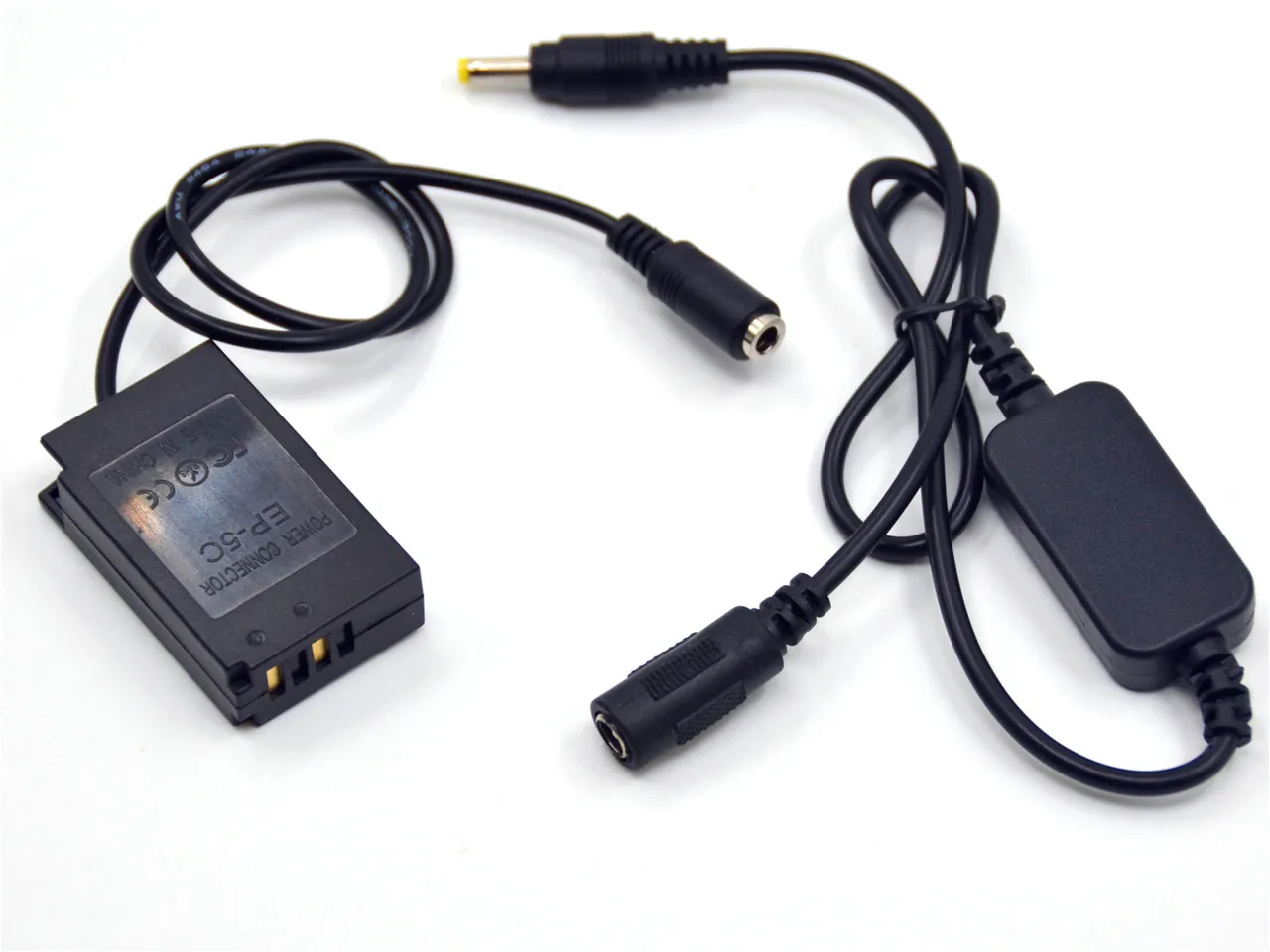 EN-EL20 Dummy Battery EP-5C DC Coupler 12V-24V Step-Down Power Cable Supply for Nikon 1J1 1J2 1J3 1S1 1AW1 1V3 P1000 Camera