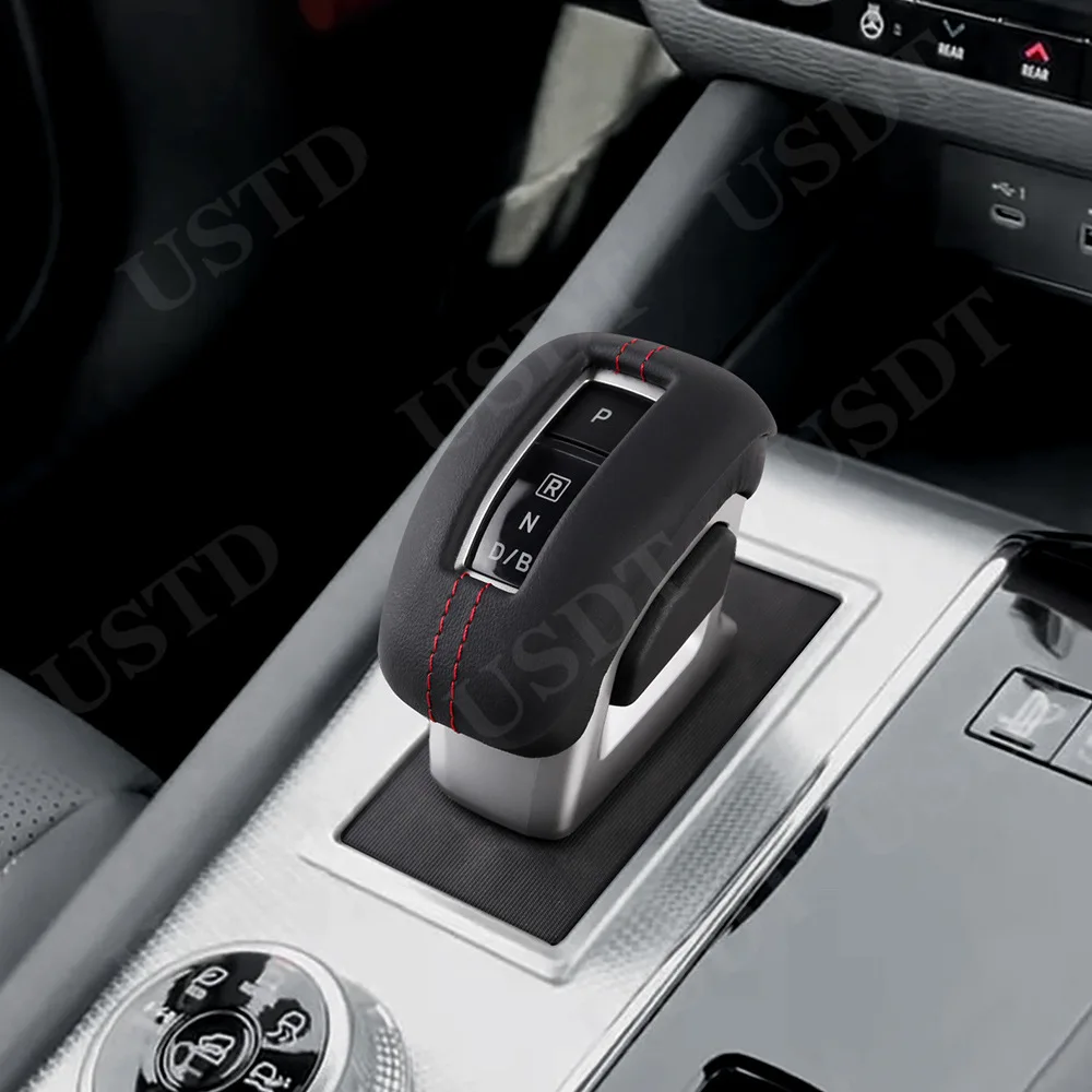 

Fit for Mitsubishi Outlander 2023 2024 2025 Leather Car Gear Shift Knob Cover Cap Protective Mat