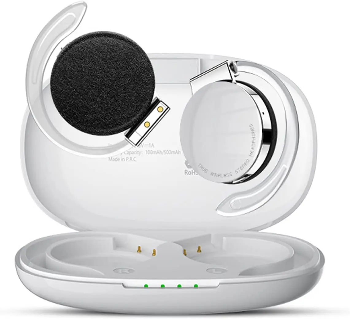 Open-Ear-Kopfhörer, TWS, kabellose Bluetooth-Kopfhörer, Mikrofon mit Geräuschunterdrückung, Headsets mit Lichtern für Nachtlaufsport – Detail 3