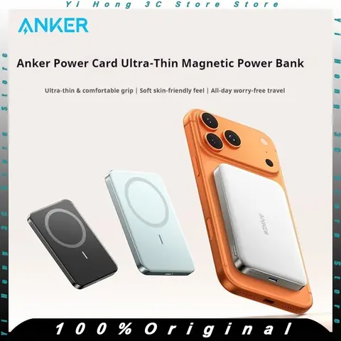 Anker MagGo Power Bank Qi2 Certified 30W Ultra-Fast MagSafe Ultra-Slim 10000mAh Magnetic Battery Compatible For iPhone17 Huawei