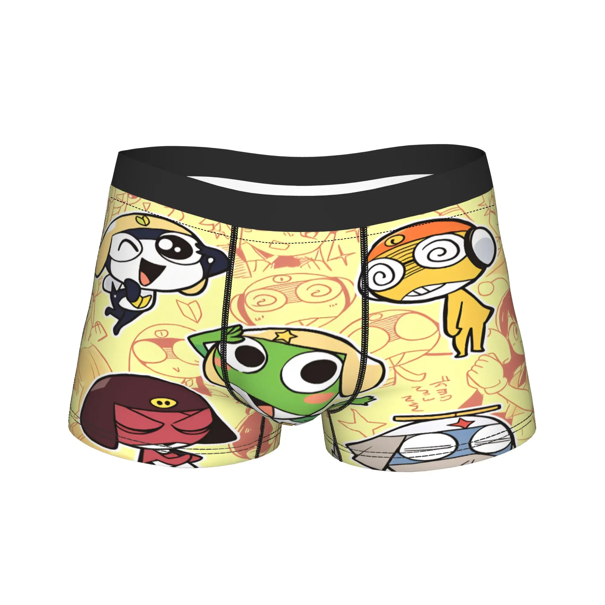 Keroros Gunsous Frog Underwear  Custom Boxer Shorts Quality Male Panties Novelty Boxer Brief Gift Idea