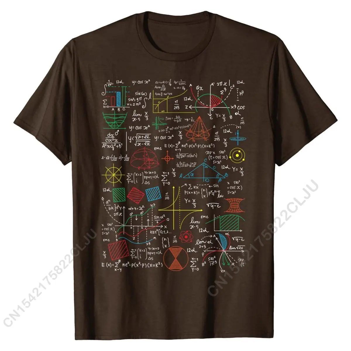 Funny Math Teacher Gift Idea Mathematics Formulas Sheet T-Shirt T Shirt Brand Normal Cotton Mens Tops T Shirt Printed On