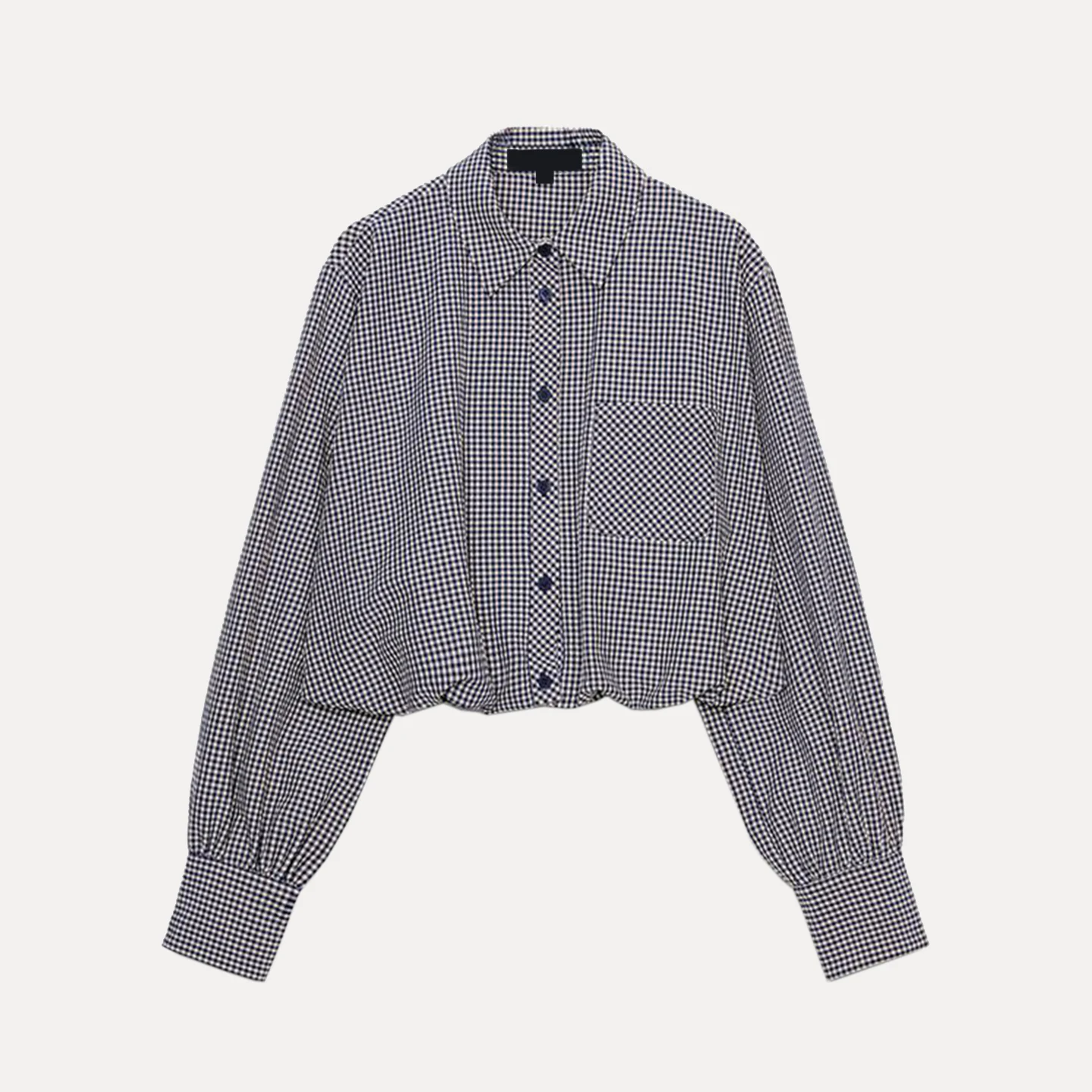 ファッショナブルなカジュアルな格子柄バルーンスリーブ、レディース、多用途、2025年秋、Zロングスリーブ、ロング丈オープンカーディガン