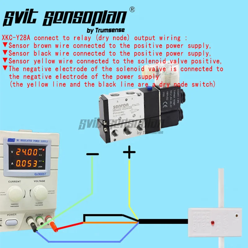 Trumsense Non-contact Water Level Sensor Small Hose Liquid Detector XKC-Y28A 12V Adjustable Sensitivity with Integral Relay