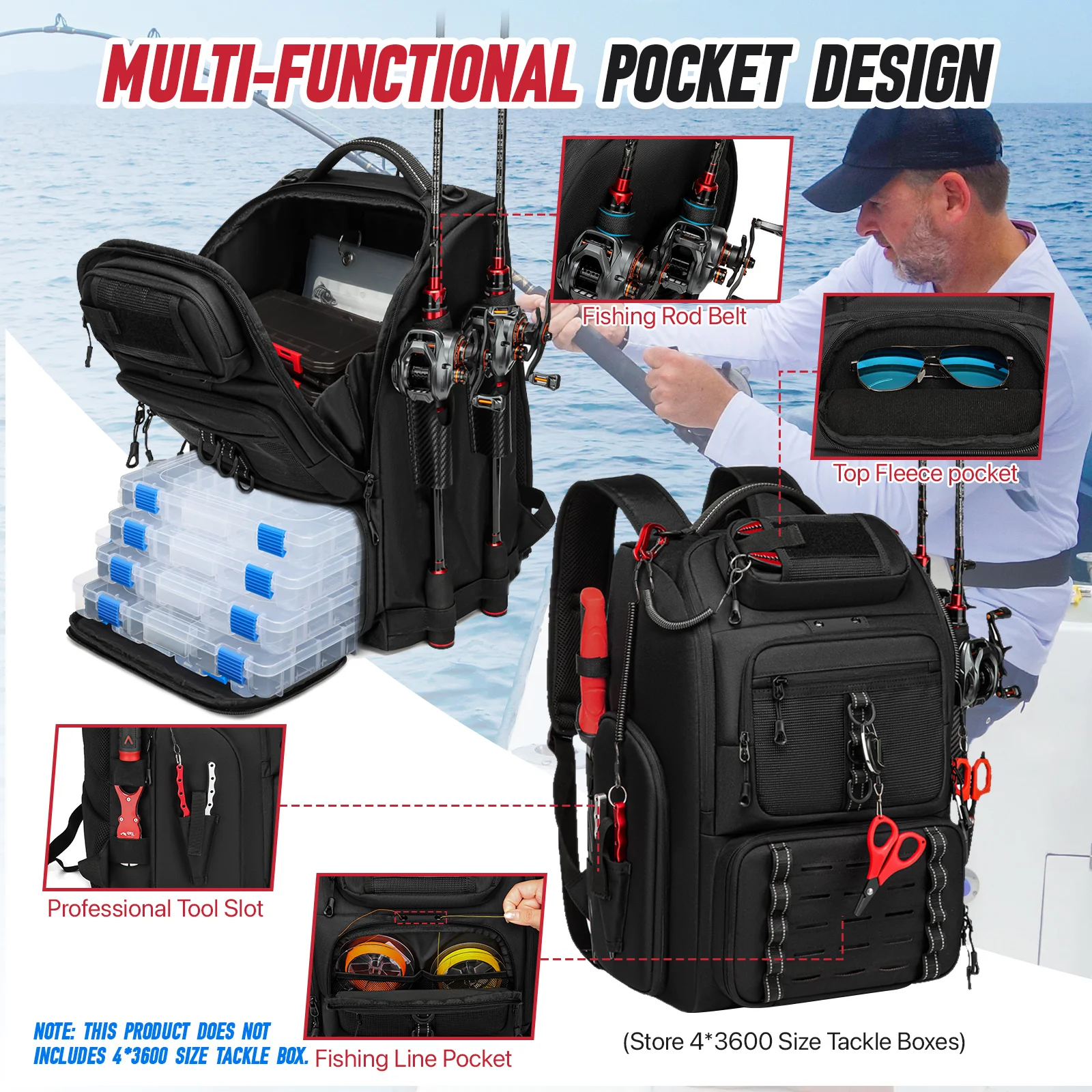 Thumbnail 3 - #38 Latest Fishing Backpacks Offers