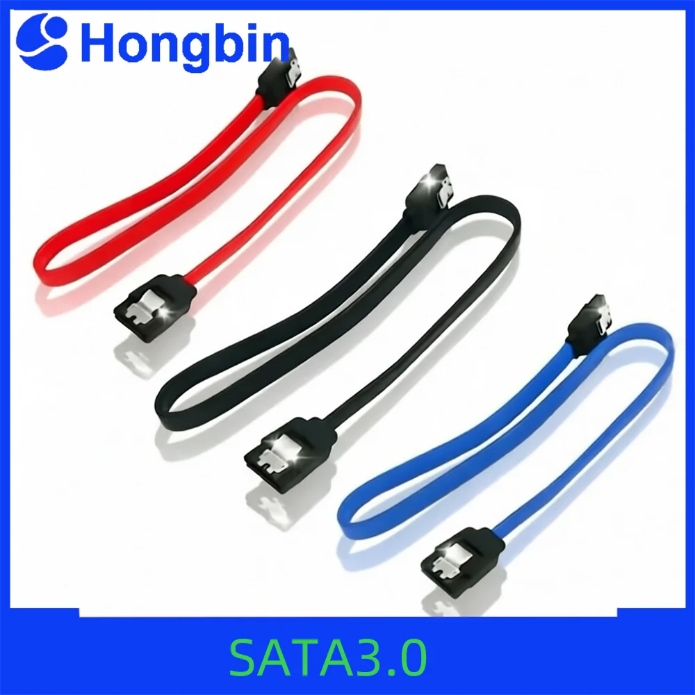 SATA Cable Sata3.0 Solid State Hard Disk Serial Data Cable Multi-Spec Flexible Sata Hard Disk Fast Transmission Cable