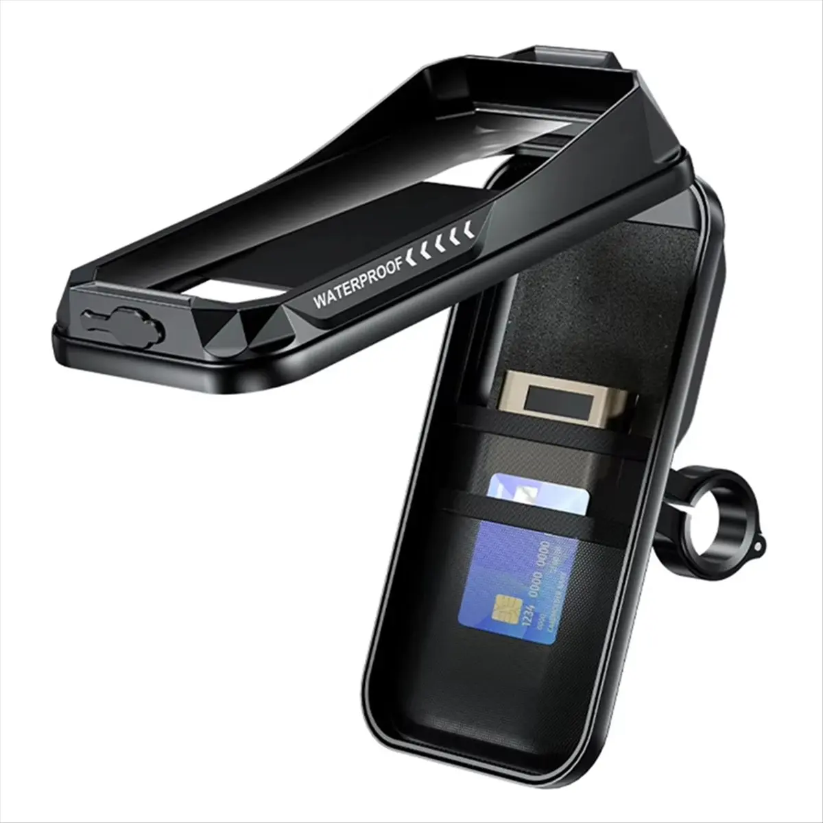 SWXF Handlebar Phone Case Bag Touch Screen Bicycle Motorcycle Phone Holder 360 Degree Rotation for Cycling Riding Equipment