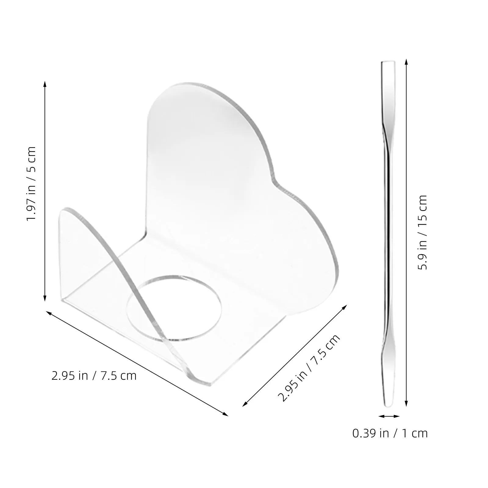 1Set Heart Acrylic Foundation Mixing Palette with Metal Spatula Mixing Plate for Eyeshadow Pigment Foundation Blending