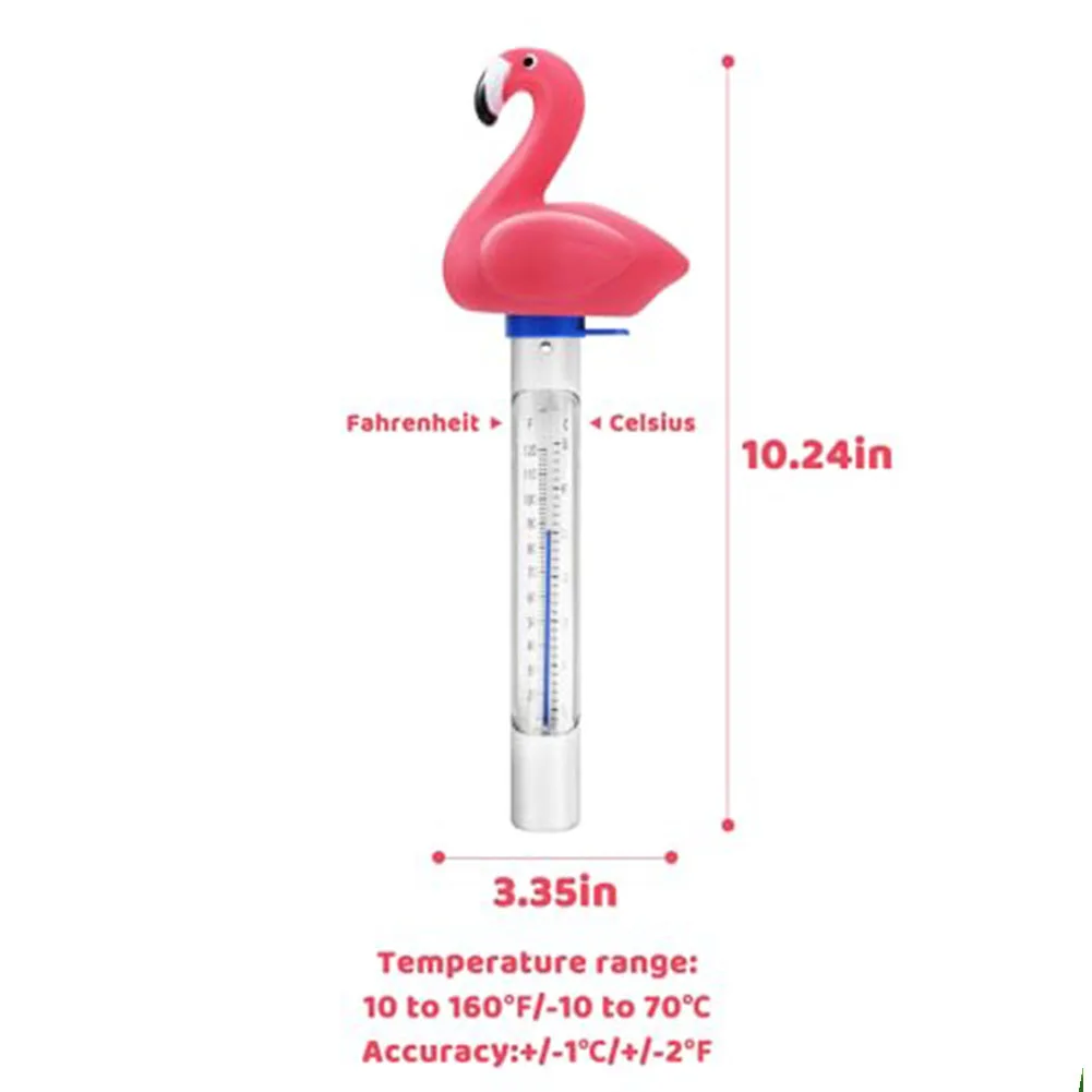 Floating Pool Temperature Monitor with Rope for Accurate Readings in Warm and Cool Water Environments Including Spas
