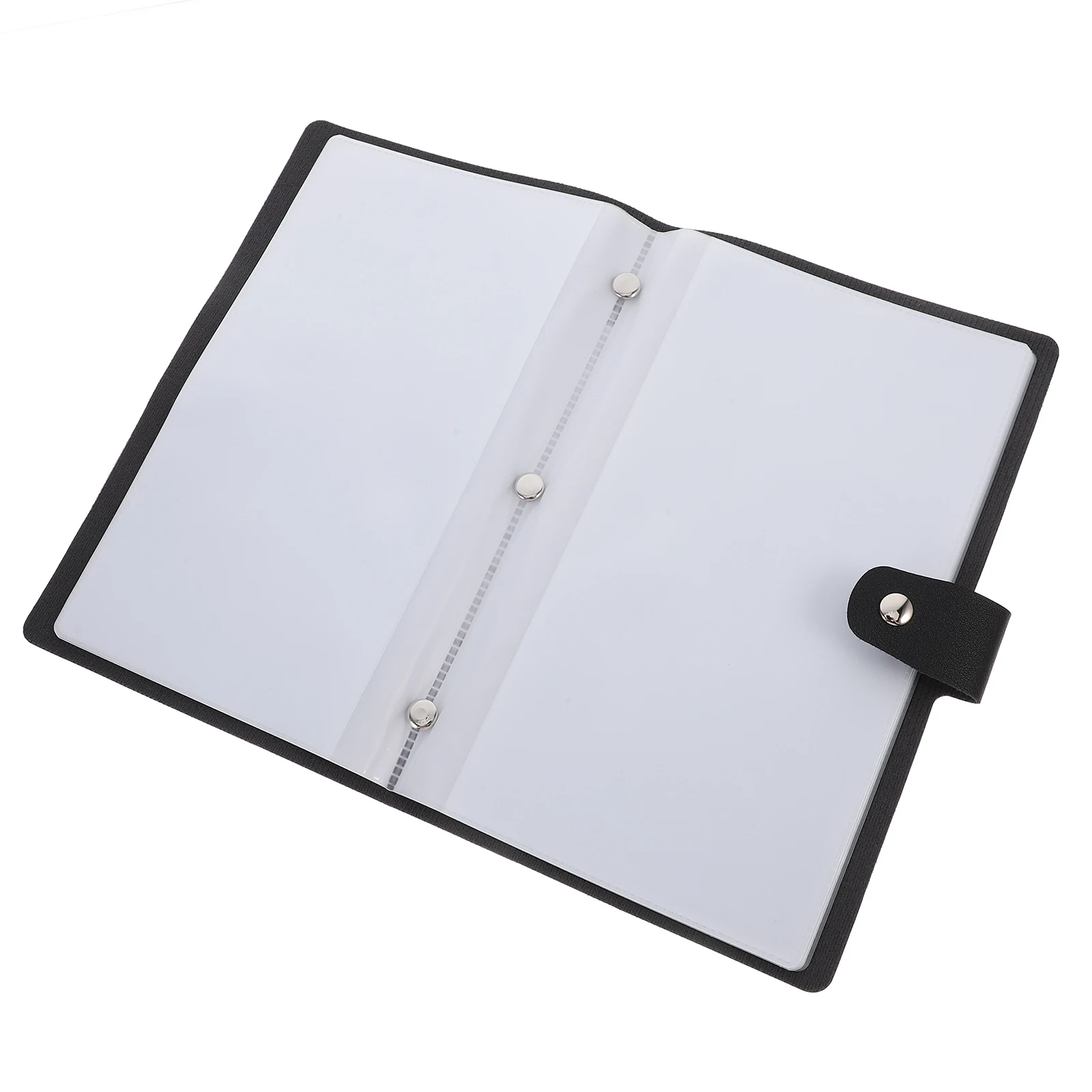 1 قطعة مجلد الفاتورة Pu مقاوم للماء المحمولة فاتورة ألبوم مكتب الأعمال دفتر شيكات تخزين سميكة منظم المستندات حامل الملفات #2