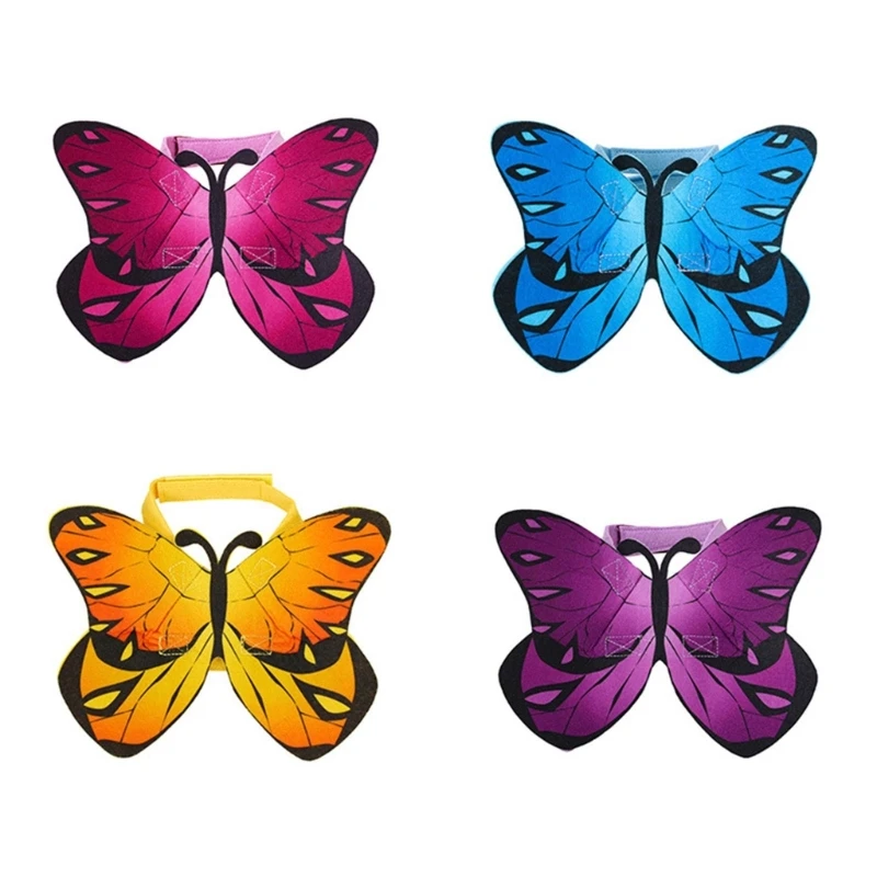 

Pet Cosplay Supplies Colorful Butterfly Costume Dog Party Accessories