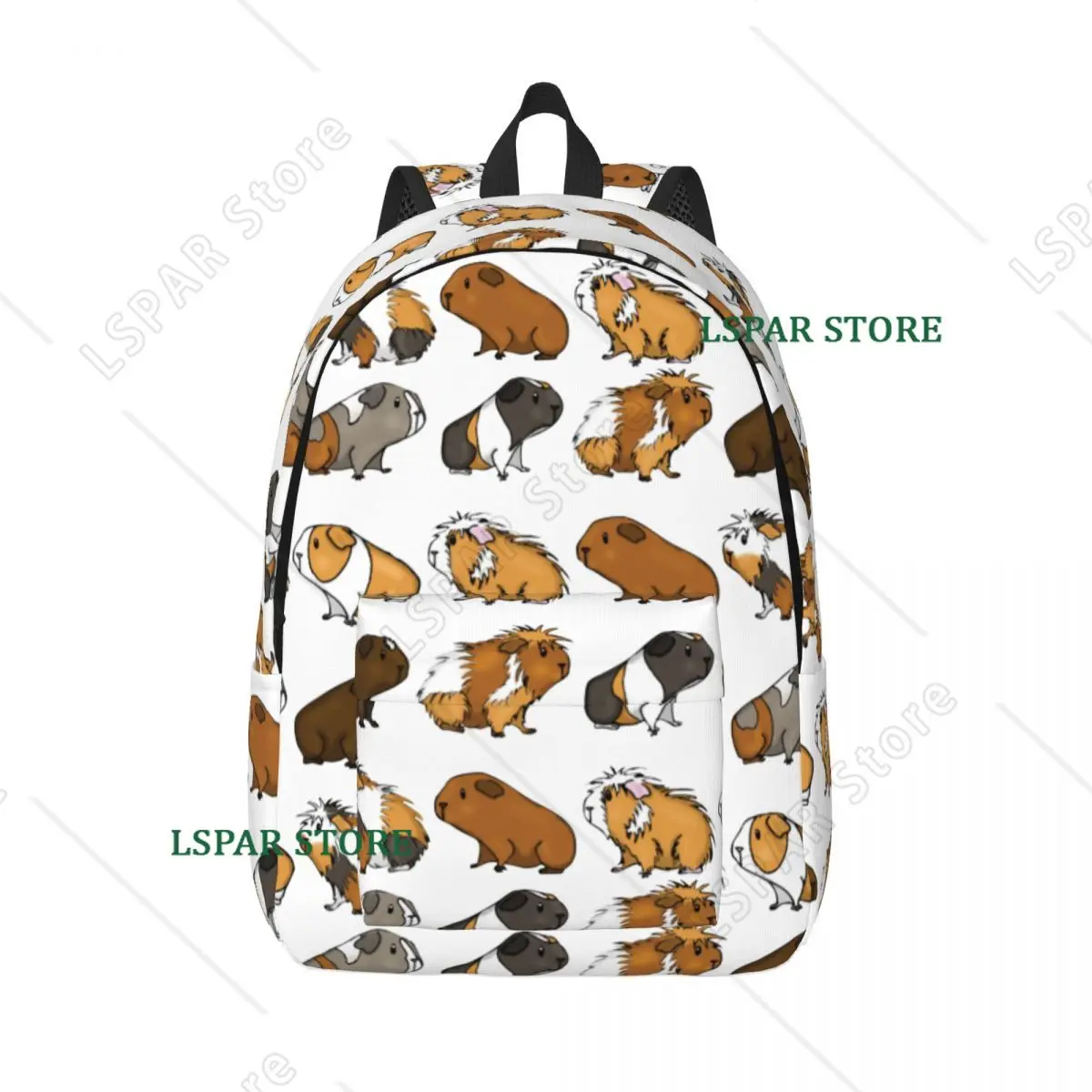 Guinea Pig Procession Backpack for Kids Student School Bookbag Cute Animal Lover Animals Kawaii Fluffy Pet Daypack