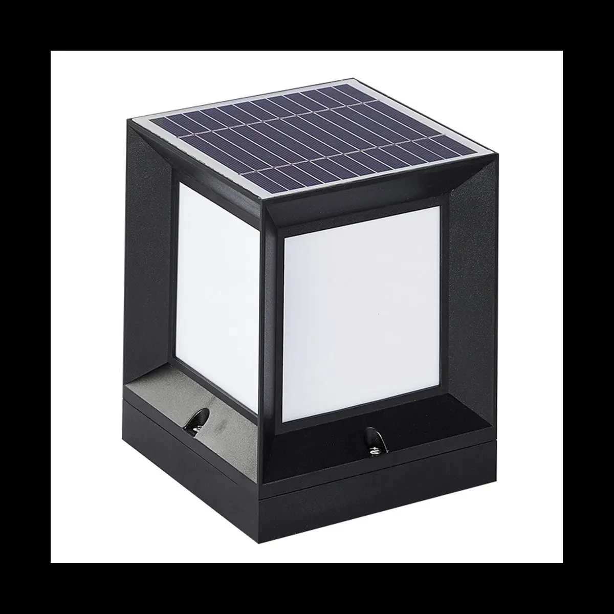 LED عمود الطاقة الشمسية المصباح بالطاقة الشمسية عمود مصباح في الهواء الطلق مقاوم للماء الجدار الخفيفة لحديقة المناظر الطبيعية في الفناء 15 سنتيمتر #3