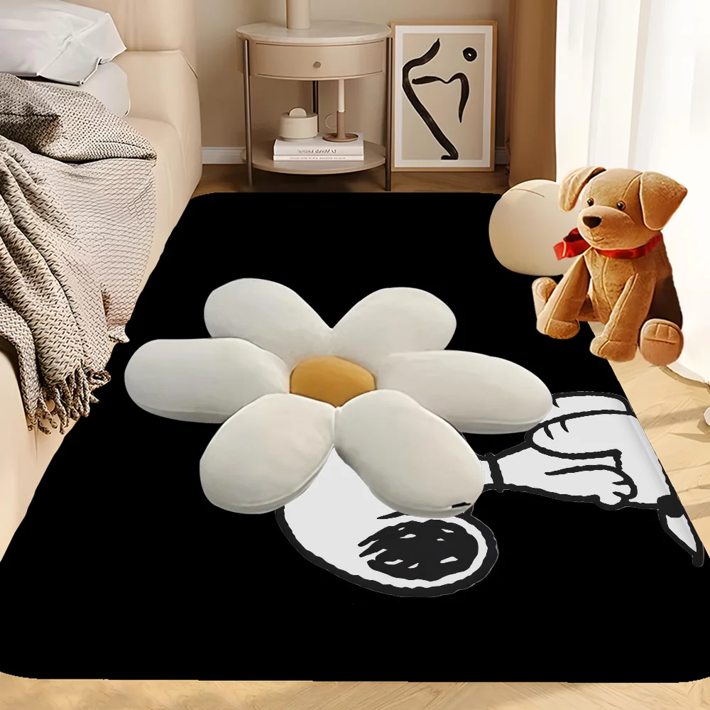 Cartoon Dog-S_SnoopyS Door Mat Washable Non-Slip Living Room Sofa Chairs Area Mat Kitchen Toilet Rug