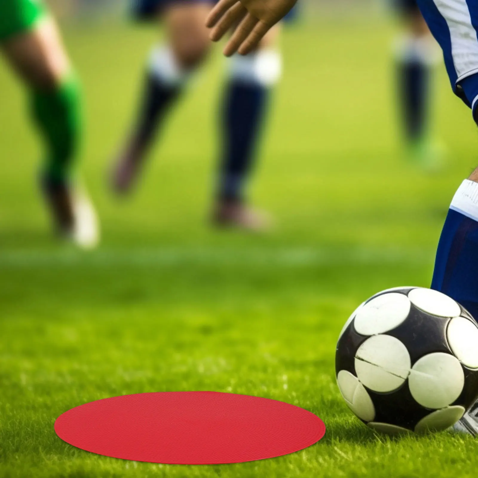 4 قطعة بولي كلوريد الفينيل نونسليب علامات بقعة مستديرة قرص مسطح علامات خفة الحركة في الهواء الطلق كرة القدم كرة السلة معدات التدريب السريع #5