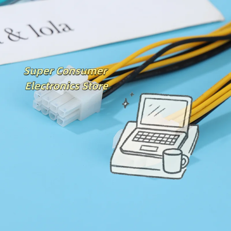 4-Pin to 8-Pin CPU Power Adapter Cable for Older PSU to New Motherboard ATX Power Supply Extension