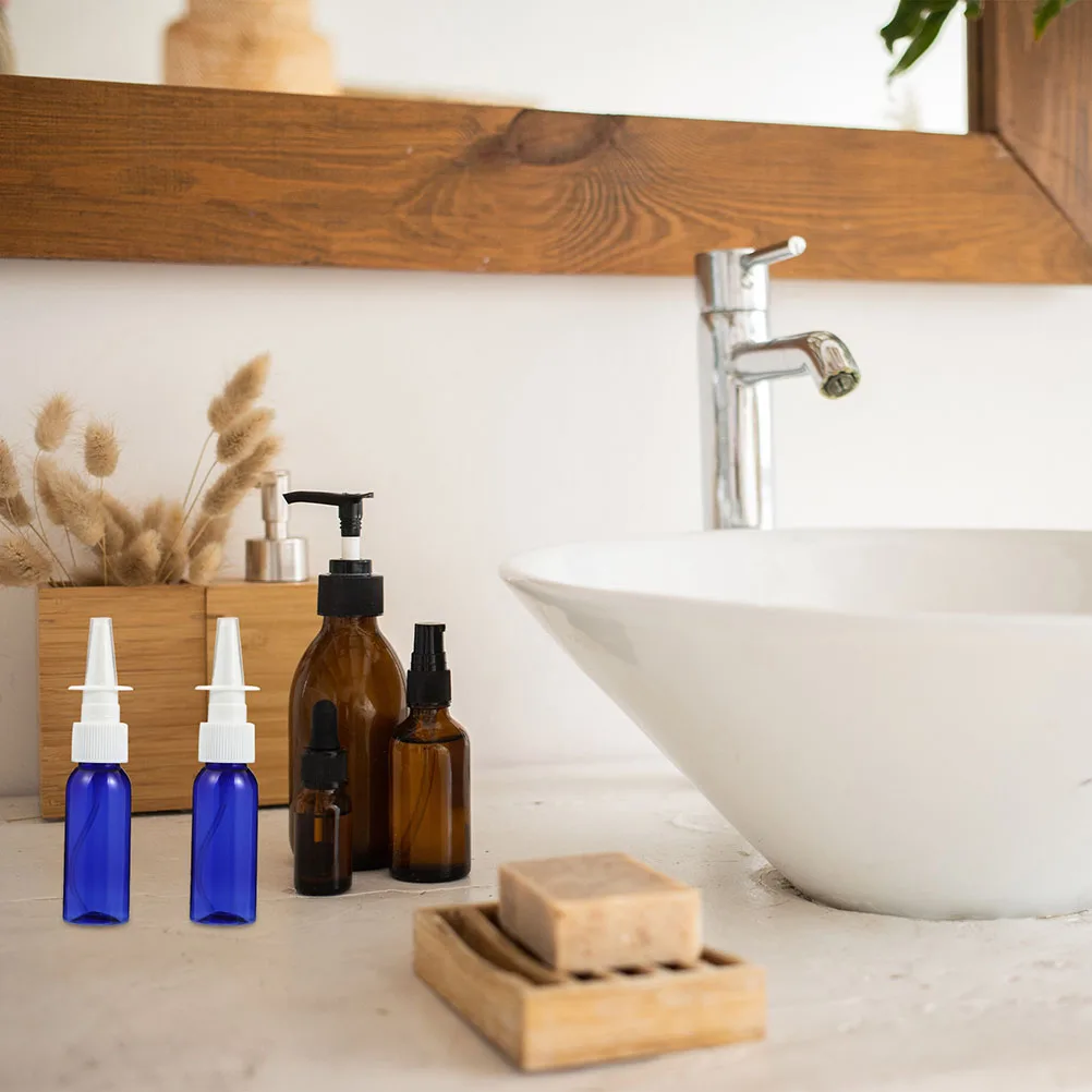 6 pz Bottiglie Spray Vuote Piccolo Spruzzatore Continuo In Plastica Per La Bocca Nasale Ferita Pianta Uso Di Viaggio Facciale Riutilizzabile