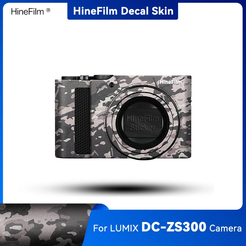 Hinefilm Skin for Lumix ZS 300 Camera Sticker ZS300 Anti-Scratch Wrap Cover Film for Panasonic DC-ZS300 Camera Protector Skin