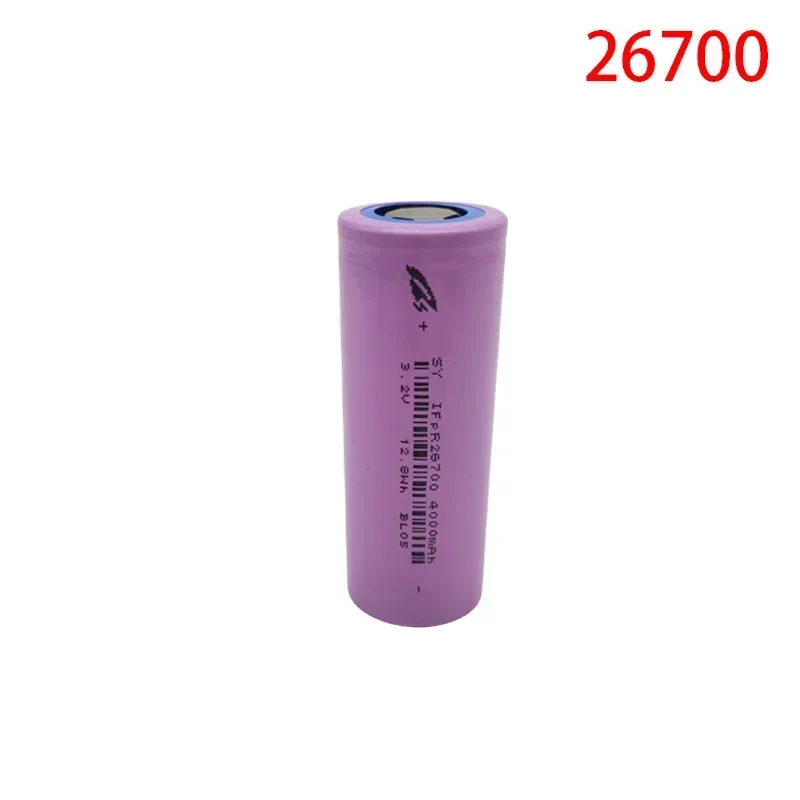 3.2V 4000mAh 26700 LiFePO4 rechargeable battery, DIY, suitable for LED flashlights and lithium-ion battery packs  lifepo4 26700