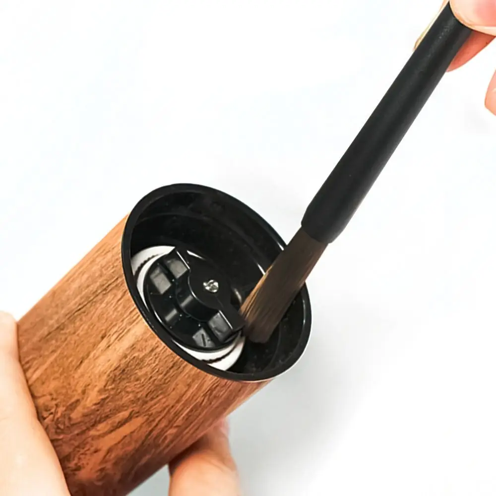

Hard Bristle Coffee Powder Cleaning Brush Plastic Anti-skid Handle Durable Coffee Grinder Brush Coffee Machine Brush Grooves