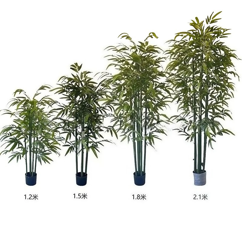 

Artificial green bamboo, artificial green plants, living room, company store decoration, outdoor, lucky bamboo