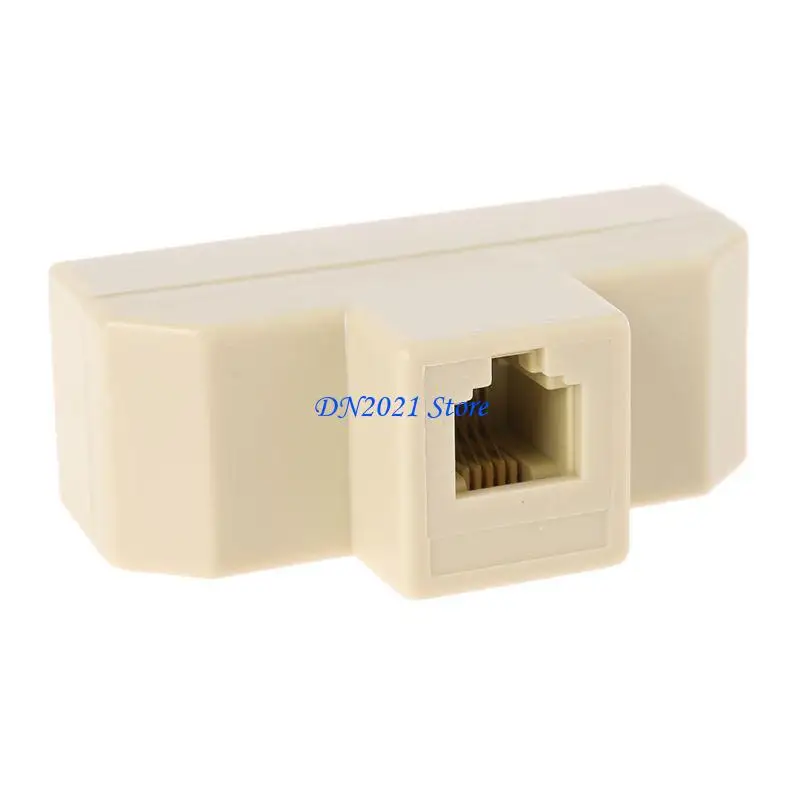 F3KE 電話回線スプリッター、RJ11 壁プレート オス プラグ 4 RJ11 メス ソケット アダプター