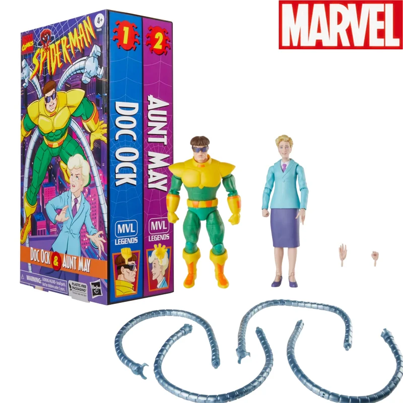 Marvel Legends Spider Man Comic Version Action Character Doctor Octopus Aunt Mei Model Collection 6-Inch Spider Man Toy