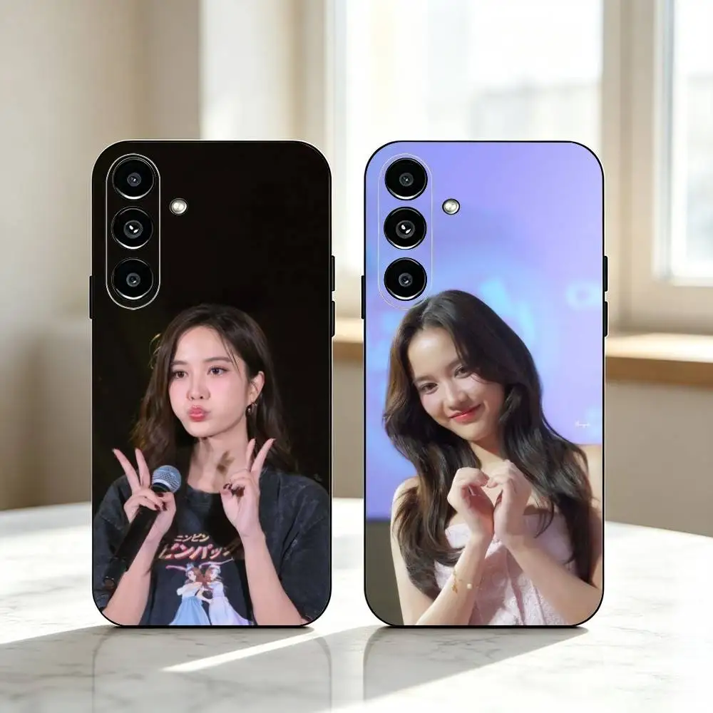 Freen Sarocha GAP Series  Phone Case Black Silicone Soft For Samsung Galaxy A73,A72,A71,A70,A53,A52,A51 Gift
