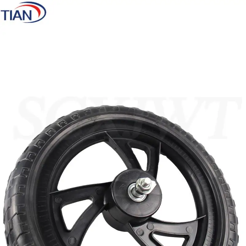 New Popular 12 1/2x2 1/4 Solid Wheel 12 Inch PU Tire Inflatable Wheel Suitable for Children's Balance Bicycle
