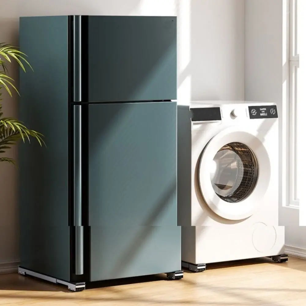 

Practical With Wheels Refrigerator Stand Extendable Non-slip Washing Machine Stand Durable Heavy Duty Stand Washer