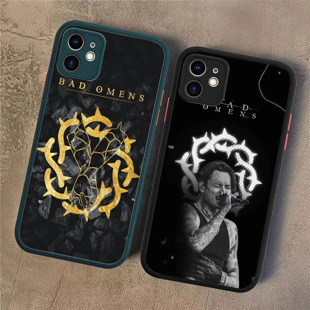 

Rock Band B-Bad O-Omens Phone Case For IPhone 11 12 13 14 15 16 Pro Plus X XS MAX Matte Bumper Shockproof Cover