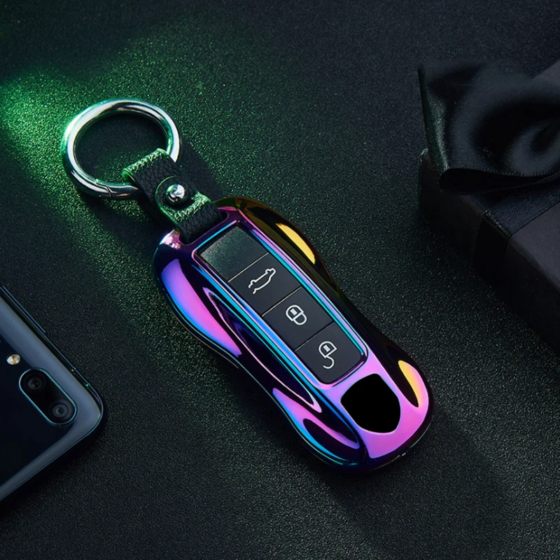 Creative Car Key Charging Lighter Personalized Keychain with Flashlight Metal Windproof USB Lighter Men\'s Portable Smoking Gift