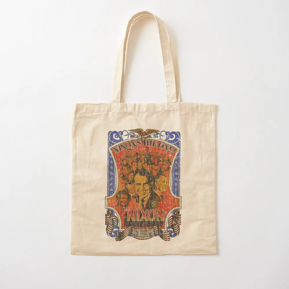 

Nixon's the One! 1968 Tote Bag reusable grocery bags Shopper large tote bag Canvas Tote Bag