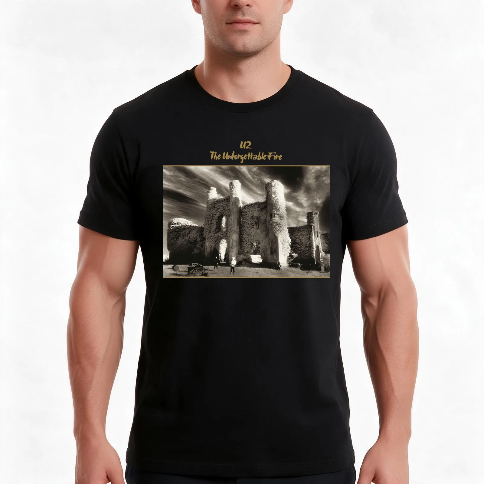 The Unforgettable Fire (HQ) Classic T-Shirt Summer Casual Cotton Tee Oversized Streetwear Tops Vintage Graphic Print
