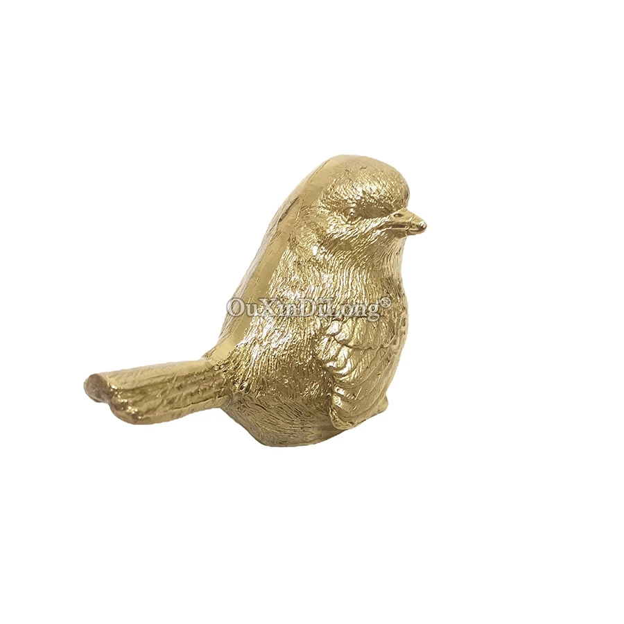Retro 4PCS Solid Brass Bird Design Furniture Pulls Handles Drawer Knobs Cupboard Wardrobe Closet Dresser Cabinet Door Pulls