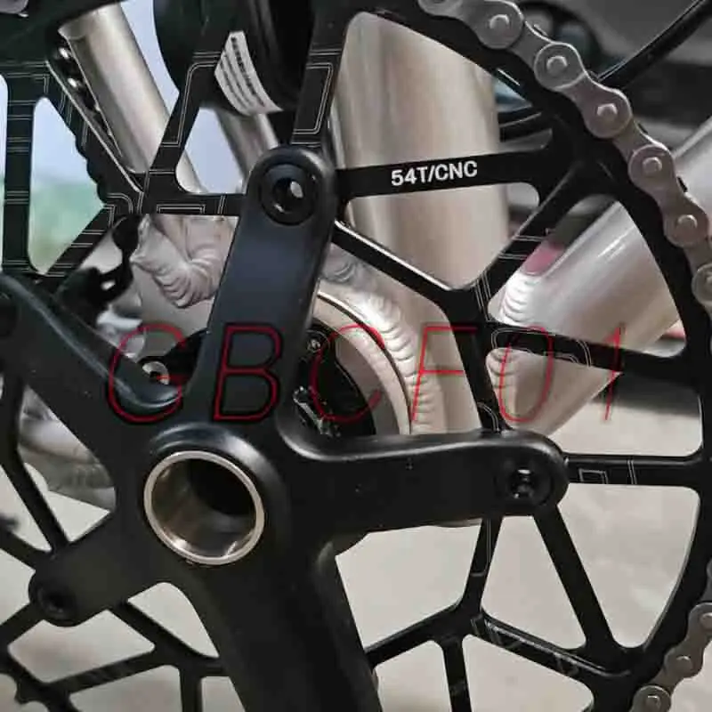 

Narrow-Wide Chainring 46/50/52,Folding Bike Single Chainring Crankset Upgrade,Lightweight Aluminum for Mini Velos/Folding Bikes