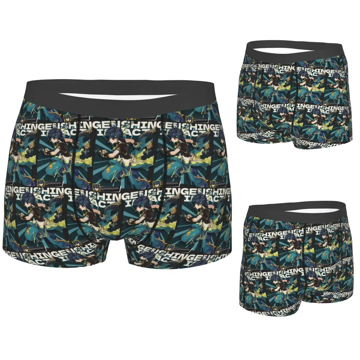 

Boxer Underpants Shorts Kinich Sunblast Genshin Impact Panties Men's Comfortable Underwear for Homme Man Boyfriend Gifts