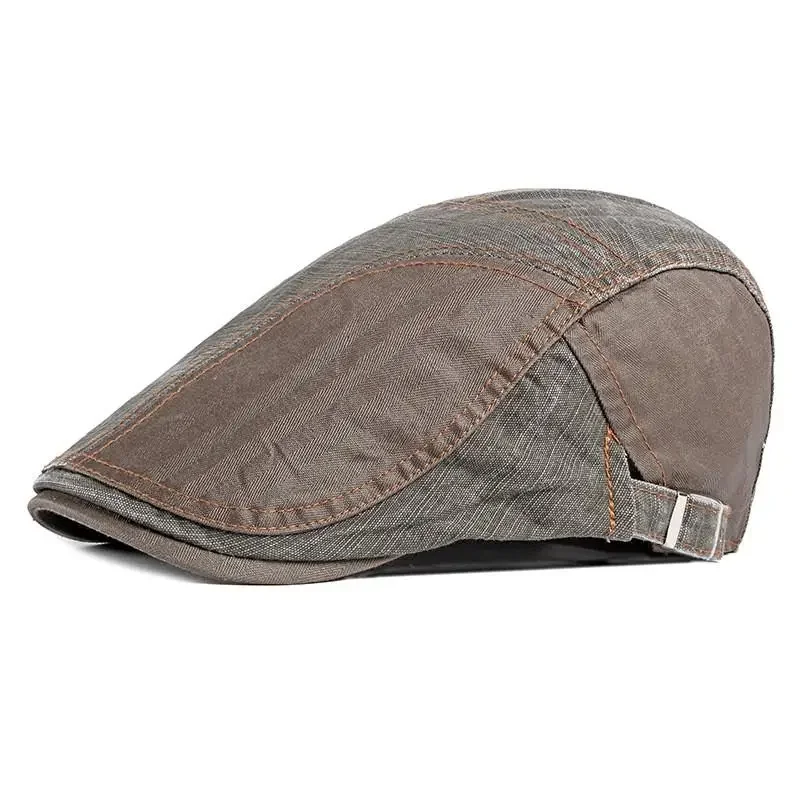 Four Seasons Cotton Newsboy Caps Flat Peaked Cap Men and Women Painter Beret Hats 69