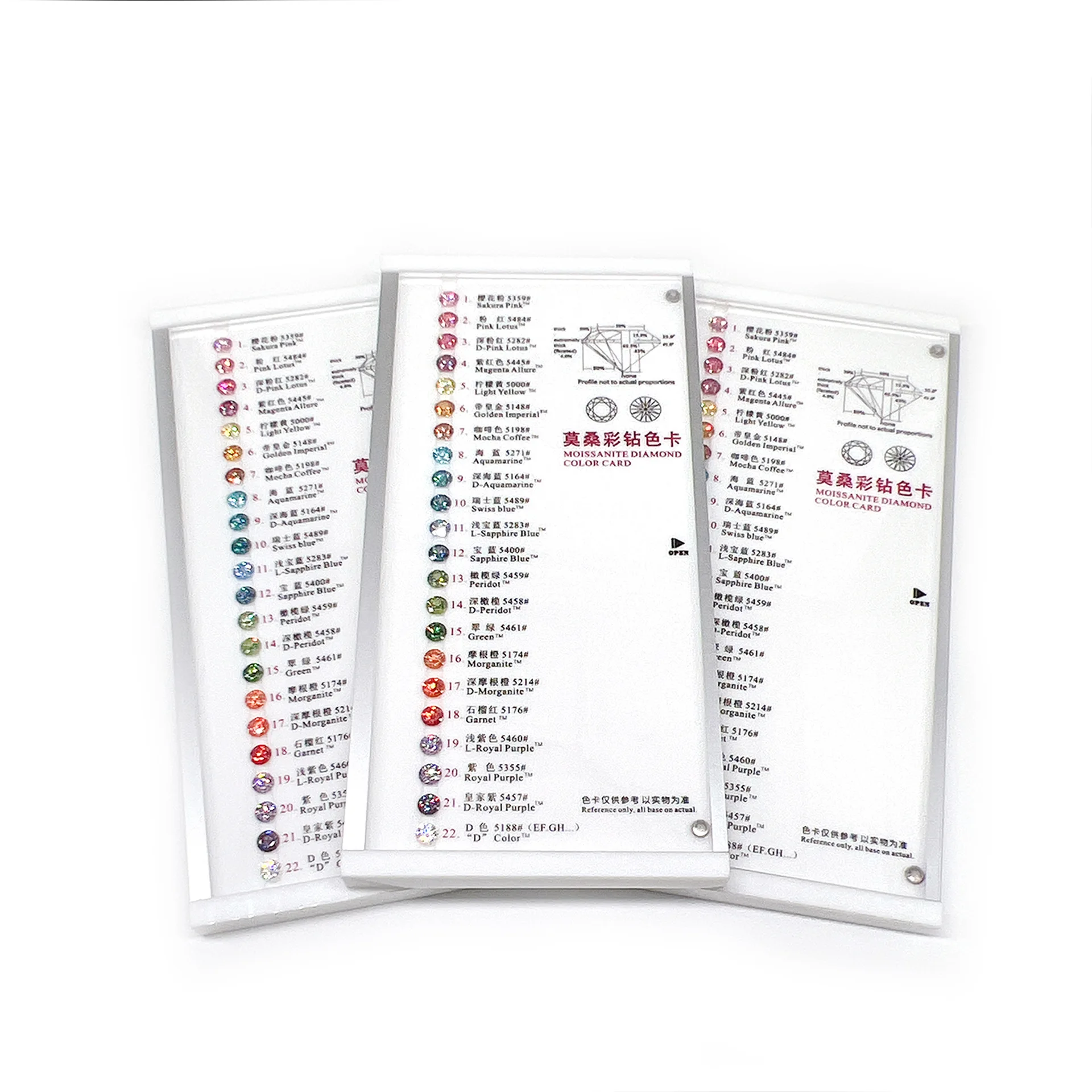 

1 шт./лот, цветная цветная карта из муассанита на продажу, изысканное удобство