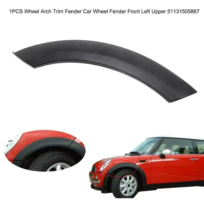 51131505864 Front Wheel Wheel Arch Hood Fender Arch Cover Trim Wheel Arch Edge Fender For BMW MINI Cooper-N25R