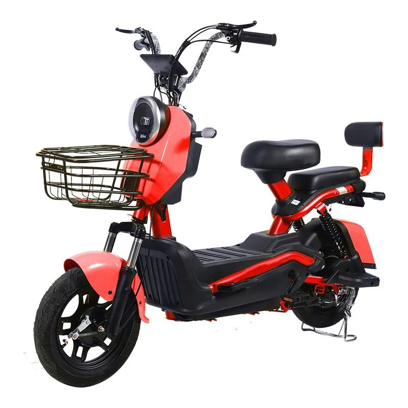 

New Design Adult City 12a Lead-acid Battery 48v 350w Steel Frame Unisex on and off Duty City Electric Bike No Battery Motor SKD