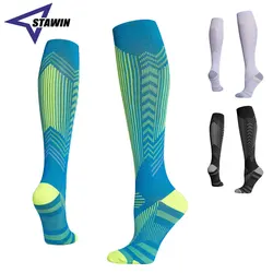 1 Pair Compression Socks Knee High Varicose Veins Stockings Men Women Sport Socks Anti Fatigue Pain Relief Compression Stockings