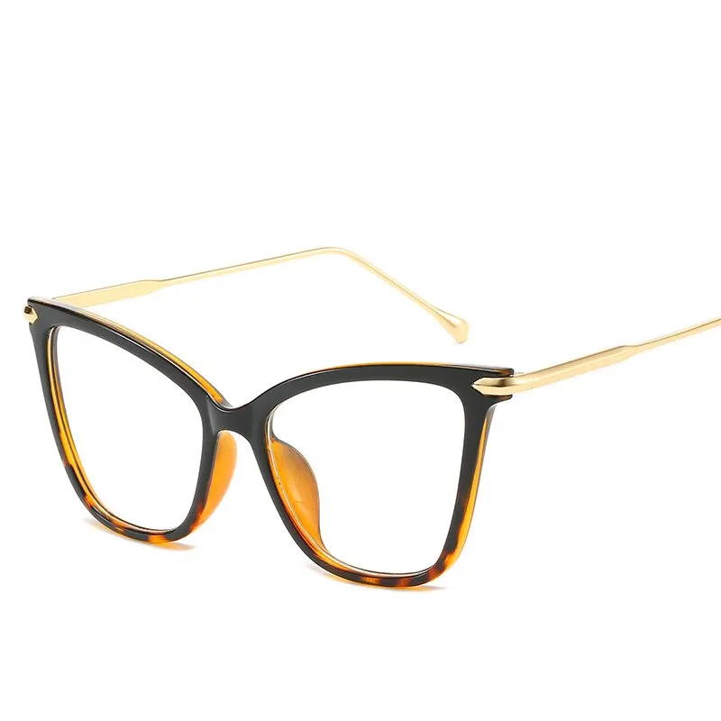 Ladies retro ojo de gato anti luz azul ordenador gafas de lectura y juegos para proteger los ojos