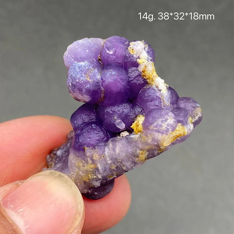 

100% Natural Indonesian Purple Grape agate Raw Stone Mineral Specimen Healing Crystal Gemstone Collection