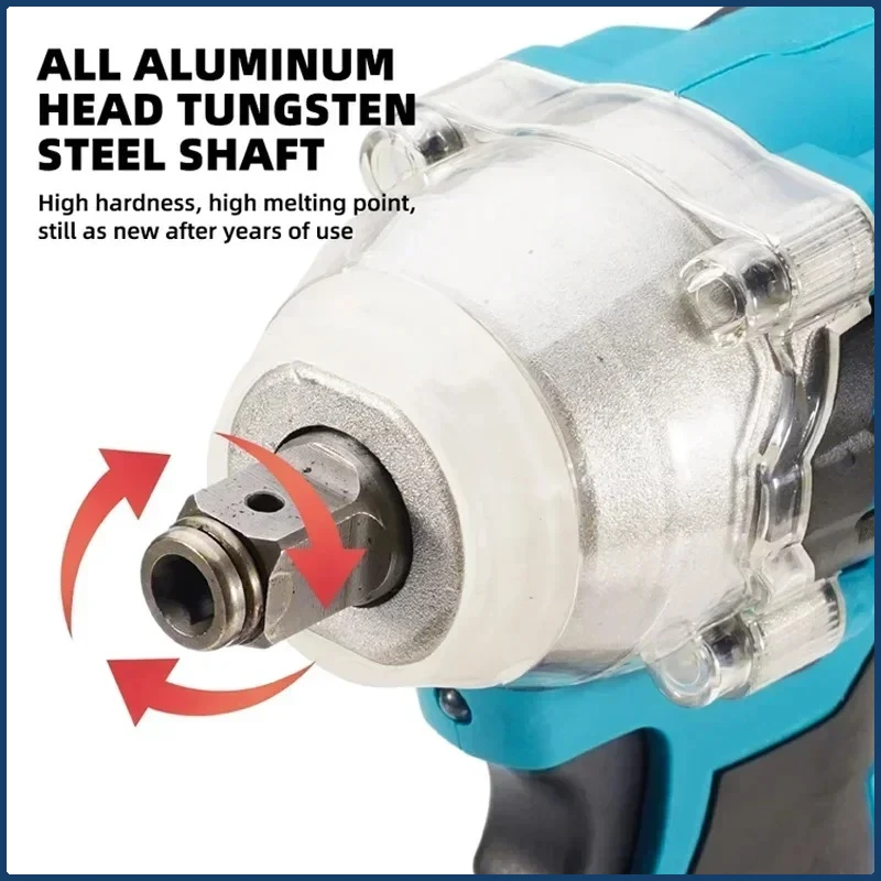 ماكيتا DTW600 1/2 بوصة مفك براغي بدون فرش قابلة للشحن مفك كهربائي أداة خدمة السيارة 3100IPM 18 فولت مفتاح ربط لاسلكي