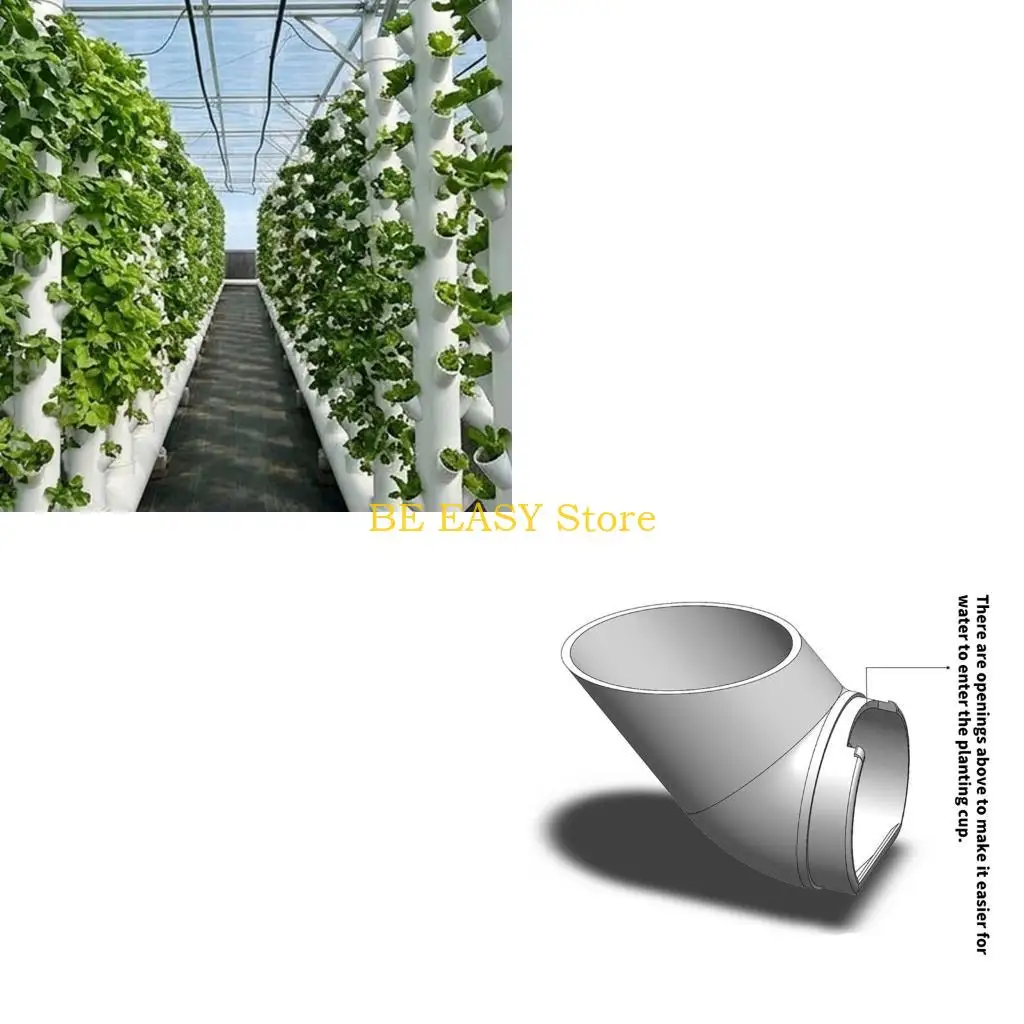 E28F Hydroponic Plant Cups 38 mm Plastic Set of 10 for Indoor Gardens