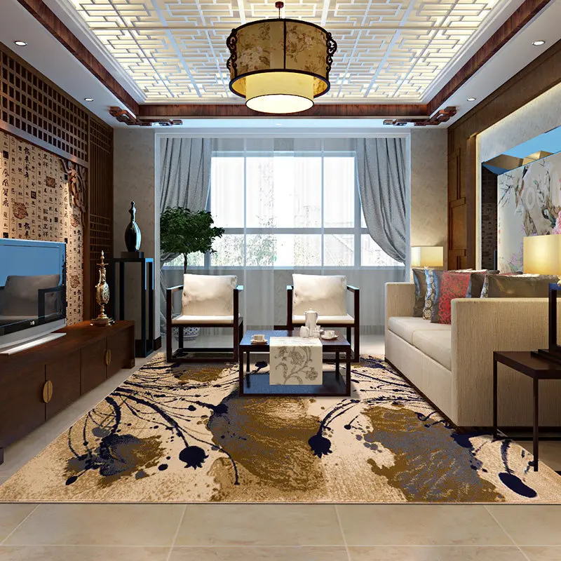 LTT living room coffee table simple modern sofa carpet household rectangular abstract carpet