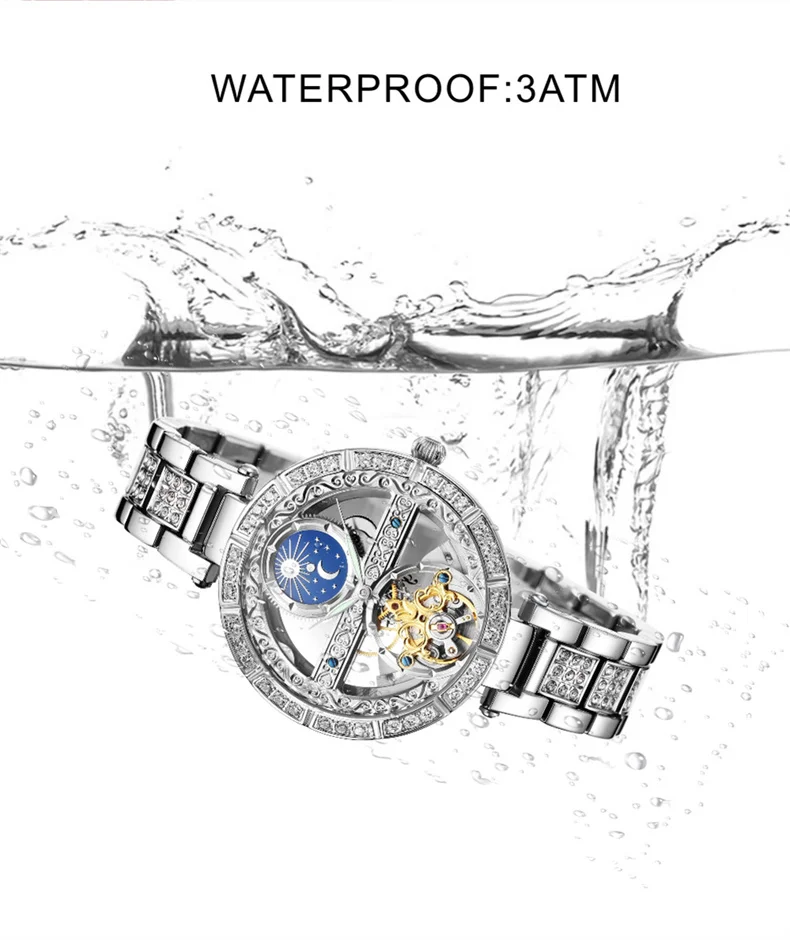 Women Automatic Mechanical Watch Top Brand Luxury Leather Waterproof Watches Ladies Skeleton Tourbillon Clock reloj mujer New S75b807a6f0164c88819336c9feadb6afq