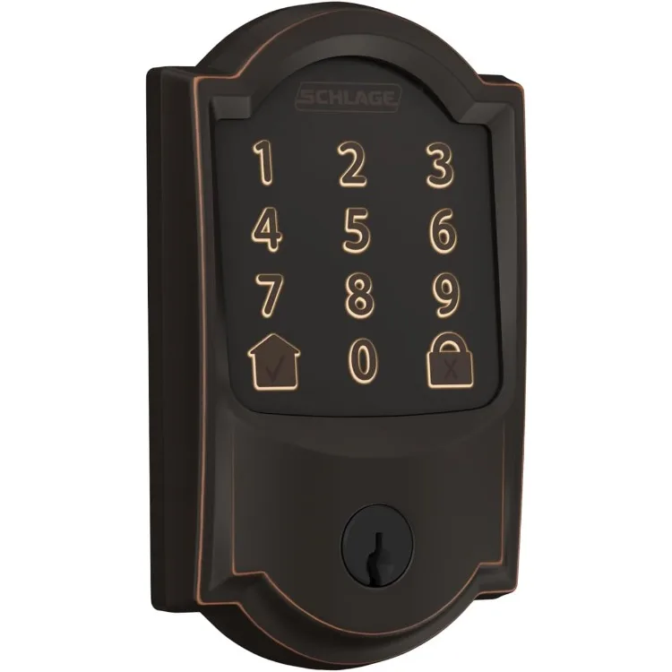 

Encode Smart Wi-Fi Deadbolt with Camelot Trim in Aged Bronze