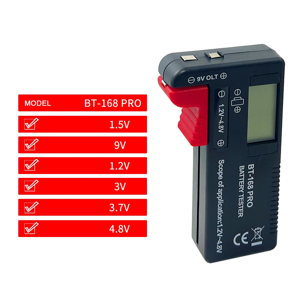 BT-168PRO BT-168D Digitaler Lithium-Batteriekapazitätstester, Lastanalysator mit Anzeige, Prüfung von AAA-, AA- und Knopfzellen, Universeller Tester – Detail 11